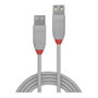 Lindy 36712 Cable USB 2.0 de 1 m, USB A a USB A, Gris