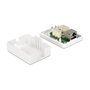 DeLOCK 86169 Toma de red 1 puerto Cat.6 RJ-45 Blanco