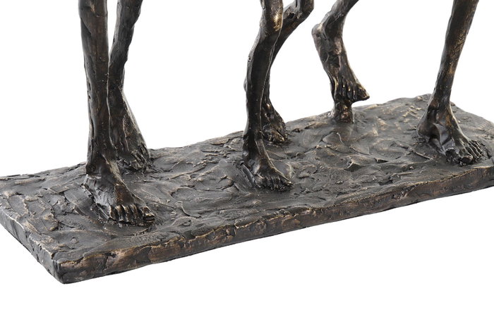 DKD Home Decor Figura Resina Familia Cobrizo 26x12x32,5 cm