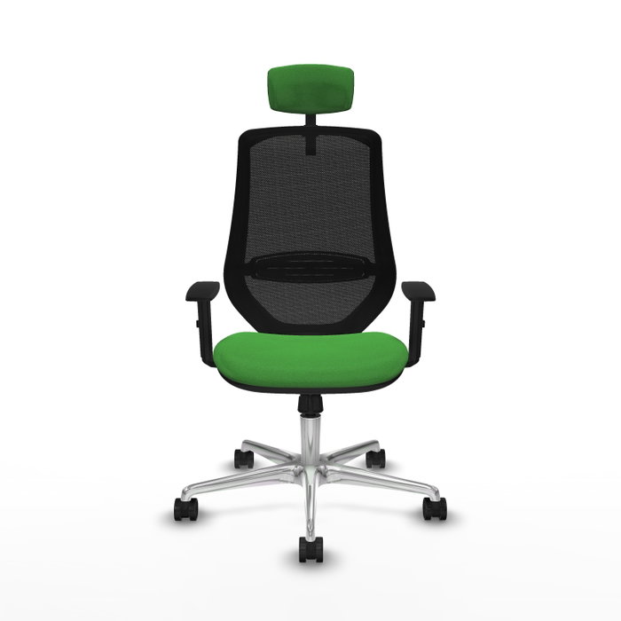 PIQUERAS Y CRESPO Silla de oficina Mardos con mecanismo Sincro, Verde y Negro
