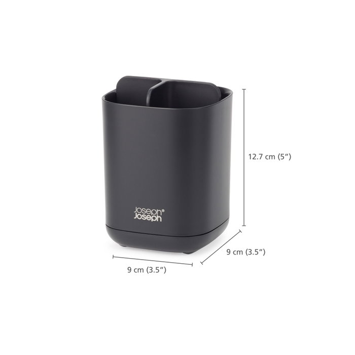 Joseph Joseph EasyStore Portacepillos Negro Mate