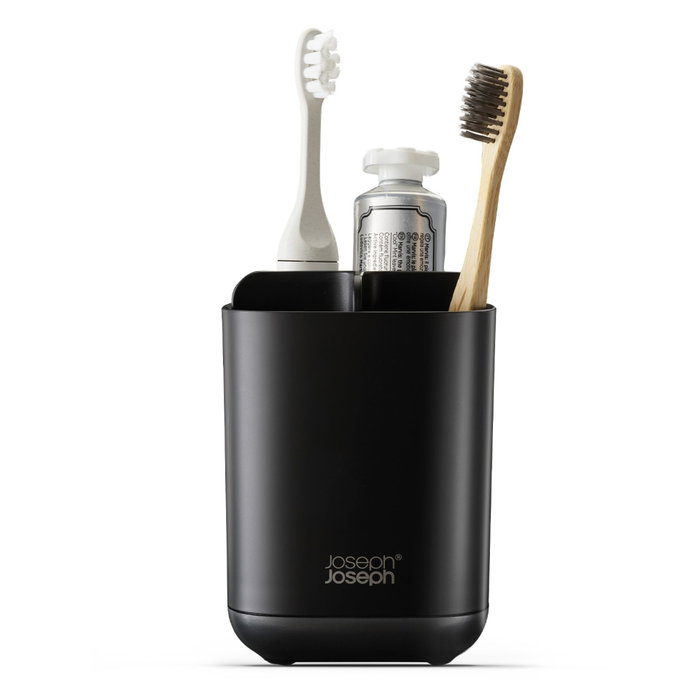 Joseph Joseph EasyStore Portacepillos Negro Mate