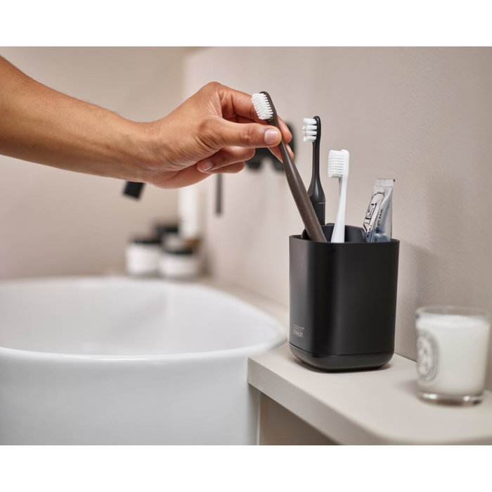 Joseph Joseph EasyStore Portacepillos Negro Mate