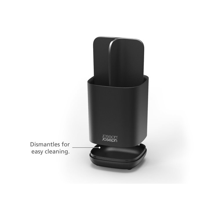 Joseph Joseph EasyStore Portacepillos Negro Mate