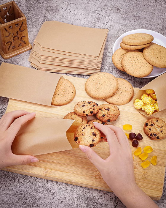 Algon Bolsas Kraft para Alimentos Reutilizables, 30 Unidades, 10x15 cm (36 Unidades)