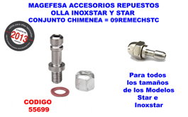 MAGEFESA Conjunto de chimenea para ACC.OLLA STAR e INOXSTAR