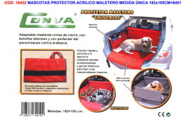 Finstock Protector Acrílico Maletero para Mascotas 182x195cm