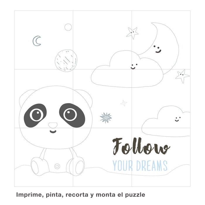 GSC Evolution Luz de Noche Infantil LED Panda RGB + Luz Día Blanco