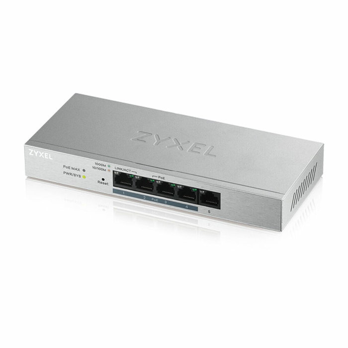 Zyxel GS1200-5HP v2 Switch Gestionado Gigabit Ethernet PoE Gris Zyxel GS1200-5HP v2 Switch Gestionado Gigabit Ethernet PoE Gris
