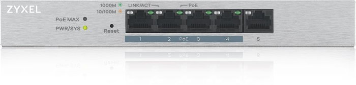 Zyxel GS1200-5HP v2 Switch Gestionado Gigabit Ethernet PoE Gris Zyxel GS1200-5HP v2 Switch Gestionado Gigabit Ethernet PoE Gris