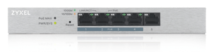Zyxel GS1200-5HP v2 Switch Gestionado Gigabit Ethernet PoE Gris Zyxel GS1200-5HP v2 Switch Gestionado Gigabit Ethernet PoE Gris