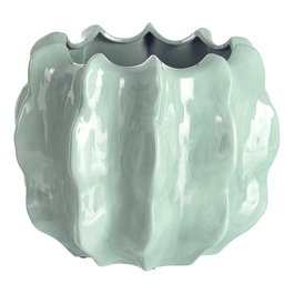 Macetero Turquesa Cerámica Decoración 40 X 40 X 40 cm