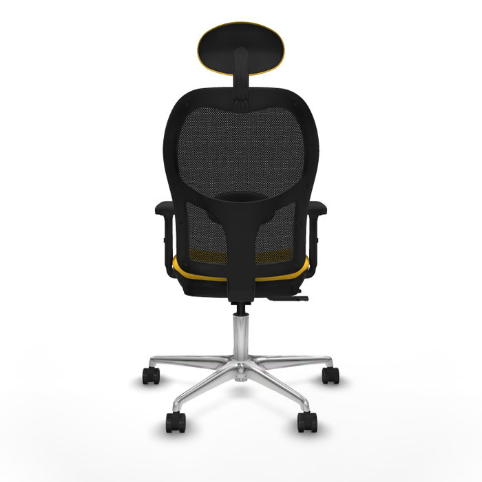 PIQUERAS Y CRESPO Silla de oficina Jorquera con mecanismo Sincro/Traslack Amarillo y Negro PIQUERAS Y CRESPO Silla de oficina Jorquera con mecanismo Sincro/Traslack Amarillo y Negro