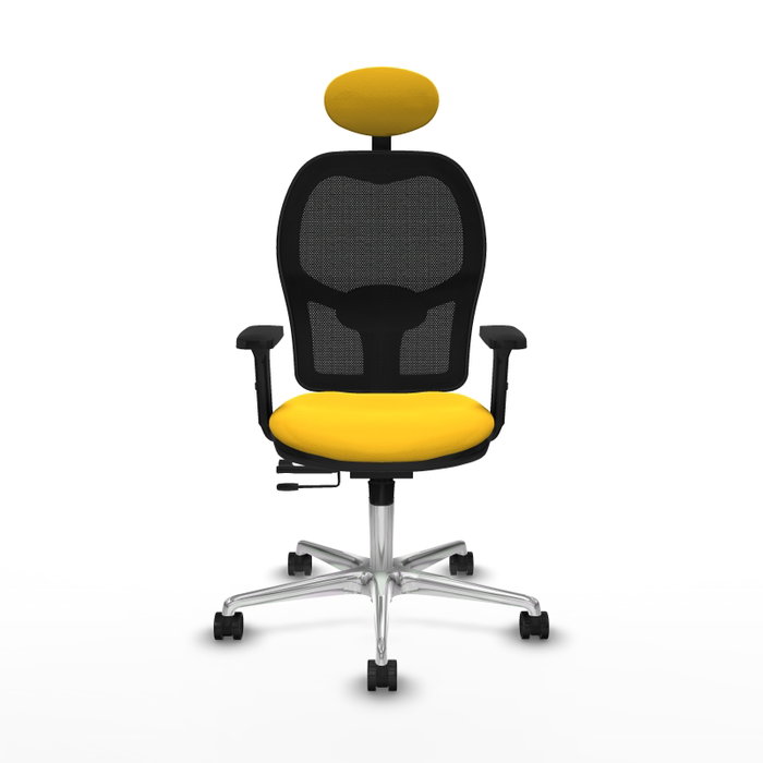 PIQUERAS Y CRESPO Silla de oficina Jorquera con mecanismo Sincro/Traslack Amarillo y Negro PIQUERAS Y CRESPO Silla de oficina Jorquera con mecanismo Sincro/Traslack Amarillo y Negro