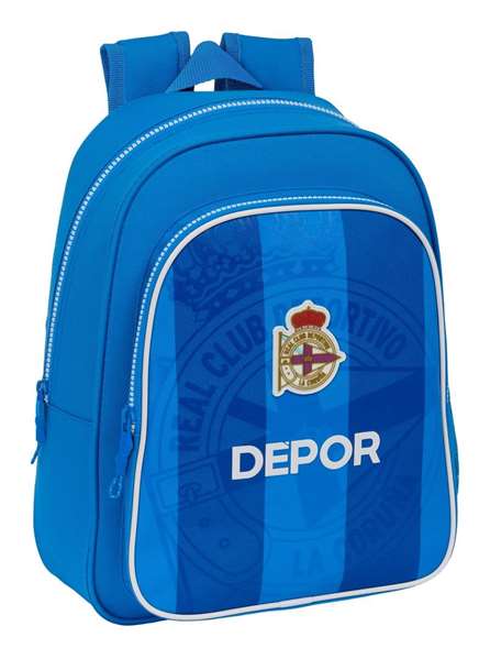 Mochila Escolar R. C. Deportivo de La Coruña Azul 27 x 33 x 10 cm