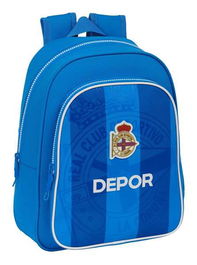 Mochila Escolar R. C. Deportivo de La Coruña Azul 27 x 33 x 10 cm