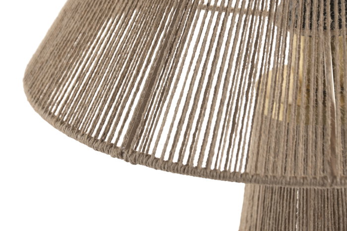 DKD Home Decor Lámpara de sobremesa de ratán Marrón y Oro 35x35x48 cm DKD Home Decor Lámpara de sobremesa de ratán Marrón y Oro 35x35x48 cm