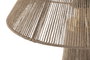 DKD Home Decor Lámpara de sobremesa de ratán Marrón y Oro 35x35x48 cm