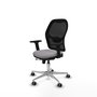 PIQUERAS Y CRESPO Silla de oficina Jorquera con mecanismo Sincro/Traslack Gris y Negro