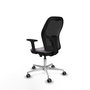 PIQUERAS Y CRESPO Silla de oficina Jorquera con mecanismo Sincro/Traslack Gris y Negro