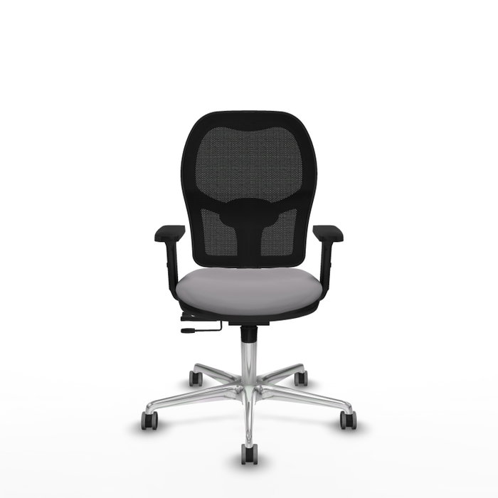 PIQUERAS Y CRESPO Silla de oficina Jorquera con mecanismo Sincro/Traslack Gris y Negro