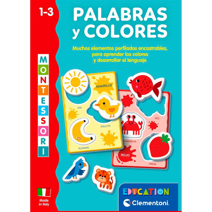 Clementoni Palabras Y Colores 55643 - Juego Educativo Montessori ...