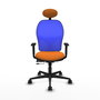 PIQUERAS Y CRESPO Silla de oficina Jorquera Naranja y Azul