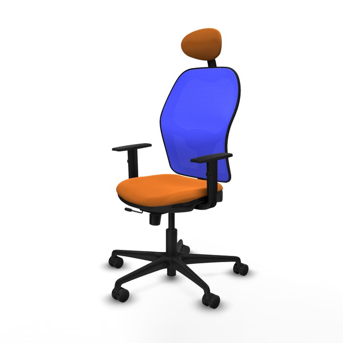 PIQUERAS Y CRESPO Silla de oficina Jorquera Naranja y Azul PIQUERAS Y CRESPO Silla de oficina Jorquera Naranja y Azul