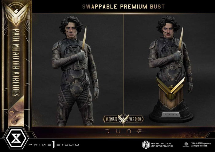 Dune: Part Two Estatua Real Elite Masterline Series 1/3 Paul Atreides Ultimate Bonus Version 90 cm