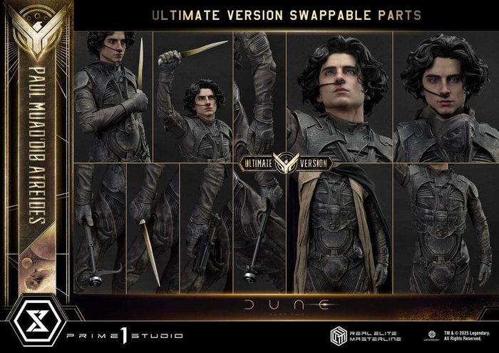 Dune: Part Two Estatua Real Elite Masterline Series 1/3 Paul Atreides Ultimate Bonus Version 90 cm