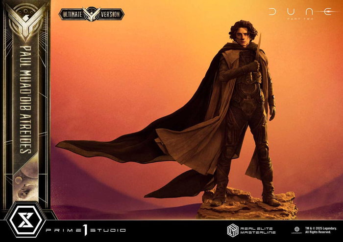 Dune: Part Two Estatua Real Elite Masterline Series 1/3 Paul Atreides Ultimate Bonus Version 90 cm