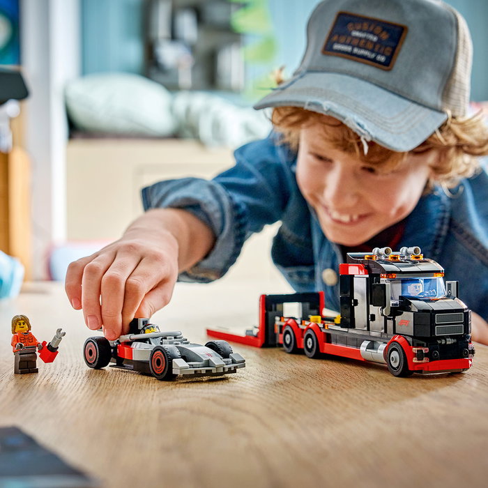 LEGO City Camión de Exposición de F1 con Coche Audi F1