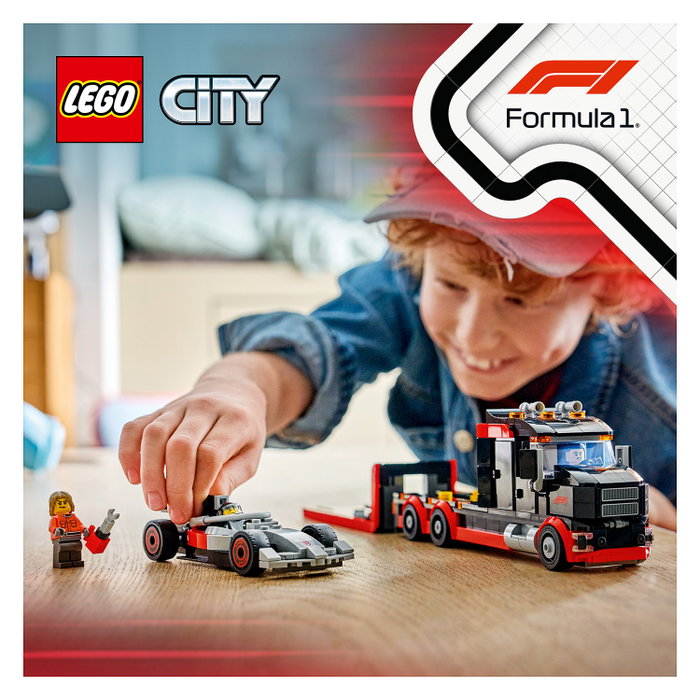 LEGO City Camión de Exposición de F1 con Coche Audi F1