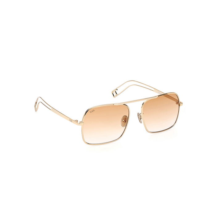 Tod'S Gafas de Sol TO0345 30F Unisex, Cuadradas Metal Dorado, Cristal Marrón Degradado, 140 mm Tod'S Gafas de Sol TO0345 30F Unisex, Cuadradas Metal Dorado, Cristal Marrón Degradado, 140 mm