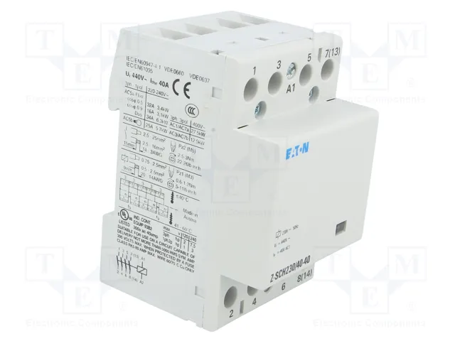 Eaton Z-SCH230/40-40 Interruptor de protección de instalaciones 230VAC 4S 40A Eaton Z-SCH230/40-40 Interruptor de protección de instalaciones 230VAC 4S 40A