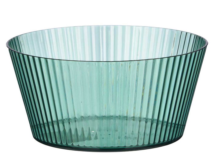 Leknes Bol Rayas Verde 800 ml Plástico (PS) 15 x 7.2 x 15 cm (Set de 24)