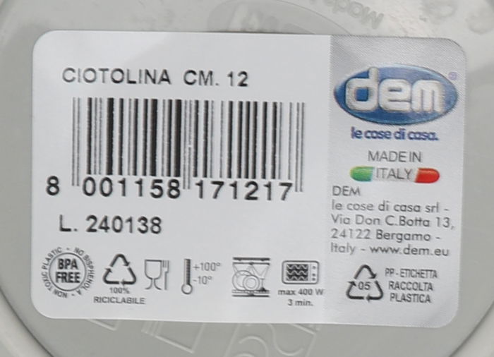 Dem Bol 300Cc "Inside" 12 cm (36 Unidades)