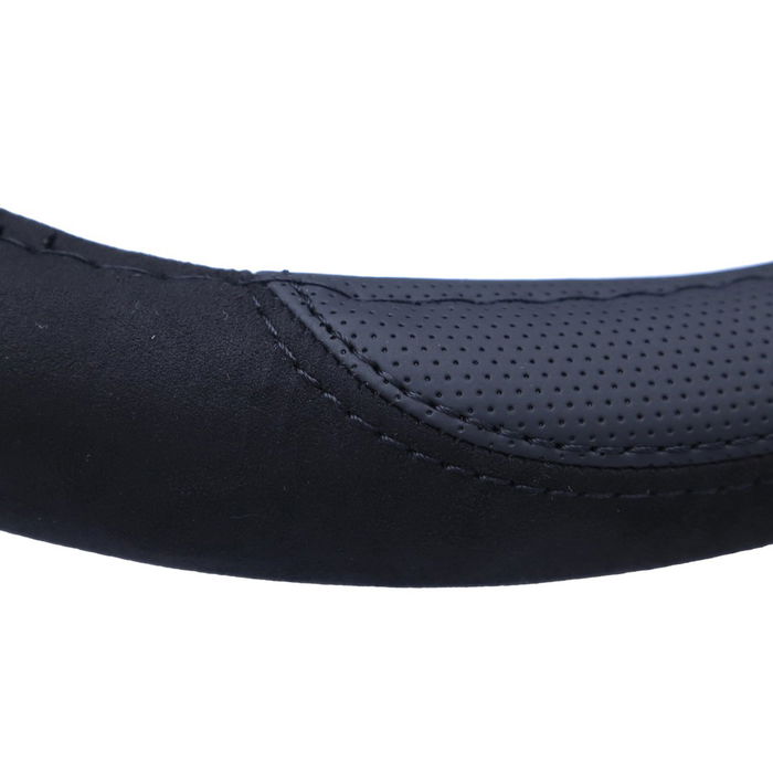 Momo MOMLSWC0COMBK Funda Volante Comfort Microfibra Negro Diámetro 38-39 cm