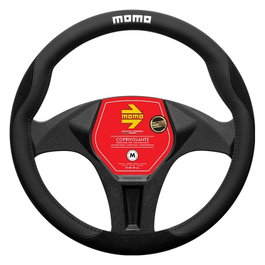Momo Funda de Volante Comfort Microfibra Black 38-39cm