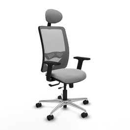 PIQUERAS Y CRESPO Silla de oficina Zulema Gris con Mecanismo Sincro/Traslack