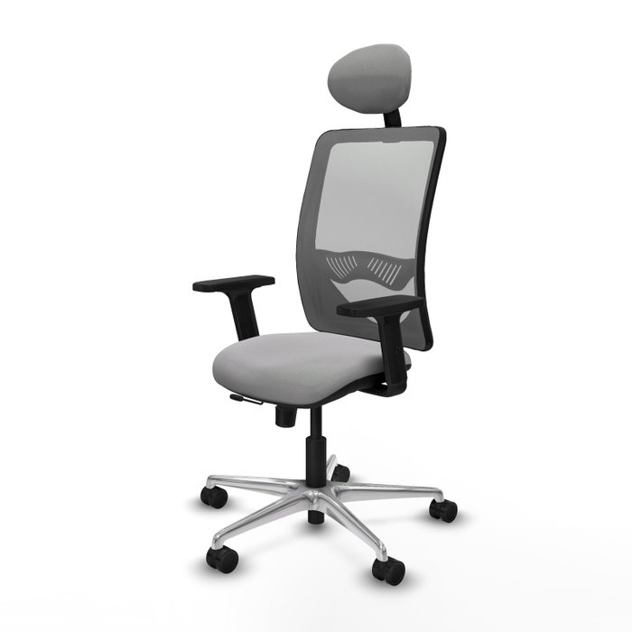 PIQUERAS Y CRESPO Silla de oficina Zulema Gris con Mecanismo Sincro/Traslack PIQUERAS Y CRESPO Silla de oficina Zulema Gris con Mecanismo Sincro/Traslack