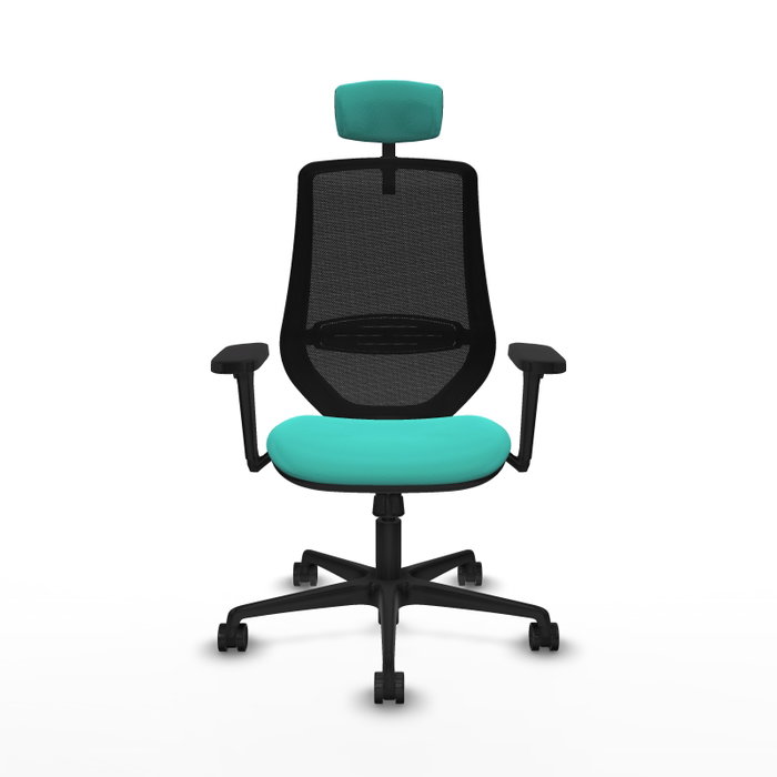 PIQUERAS Y CRESPO Silla de oficina Mardos con mecanismo Sincro, Turquesa y Negro PIQUERAS Y CRESPO Silla de oficina Mardos con mecanismo Sincro, Turquesa y Negro
