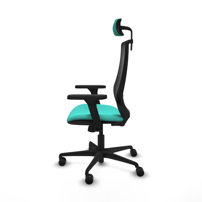 PIQUERAS Y CRESPO Silla de oficina Mardos con mecanismo Sincro, Turquesa y Negro PIQUERAS Y CRESPO Silla de oficina Mardos con mecanismo Sincro, Turquesa y Negro