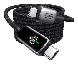Iniu Cable Digital Display Leopard USB-C a USB-C 100W