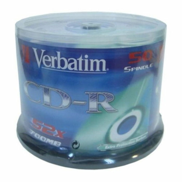 Verbatim CD-R Data Life 700 MB 52x con Extra Protection (50 unidades)
