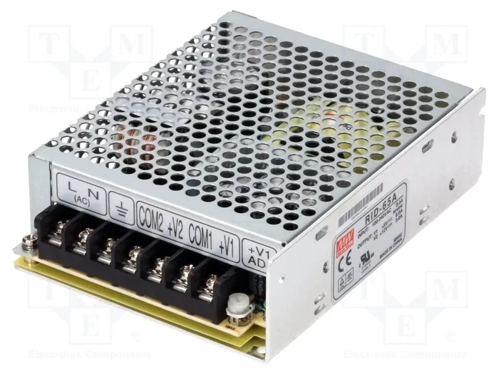 MEAN WELL RID-65A Alimentador de impulso 66W de 2 salidas MEAN WELL RID-65A Alimentador de impulso 66W de 2 salidas