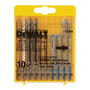 Dewalt DT2294-QZ Hojas de Sierra de Calar para Madera y Metal, Set de 10 Unidades