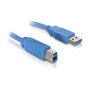 DeLOCK Cable USB 3.0 de USB A a USB B, 1,8 m, Azul