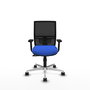 PIQUERAS Y CRESPO Silla de oficina Yunquera con mecanismo Sincro, Azul y Negro