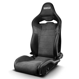 Sparco Asiento Deportivo SP-R Negro S00906NRNR - Para Calle, Competición y Sim Racing con Mayor Sujeción Lateral